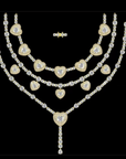 bubble heart megan cardib tennis link diamond necklace iced thomboydontkill