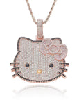 hennessy carolina cardi b sister hello kitty fully iced diamond necklace chain buy now custom jewelers