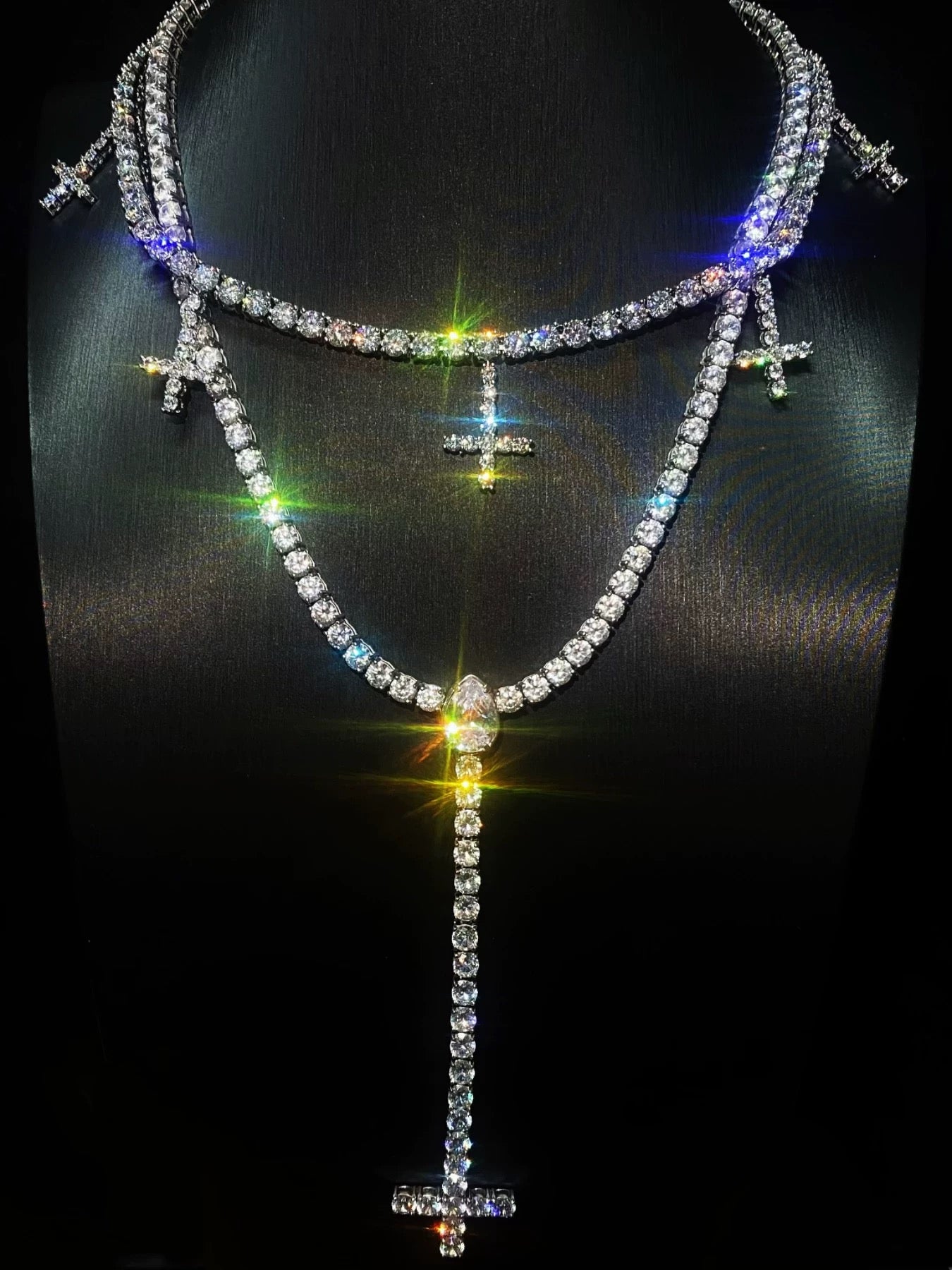 Playboi Carti rosary tennis chain – Bijouterie Gonin
