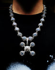 frank homer diamond Ocean sphere legs pendant necklace chain Drake