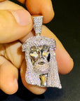 ifandco jesus piece pendant necklace free chain diamond vvs gold price silver