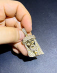 ifandco jesus piece pendant necklace free chain diamond vvs gold price silver