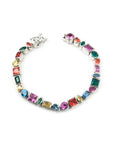 Pharrell Williams grills are studded with sapphires, rubies and emeralds. INFINITY GAUNTLETS jewelry diamond choker jacob & co short necklace gemstone heart Gabby Elan Jewelry infinity stone grillz grill grills