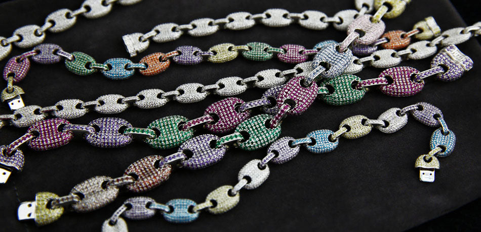 Affordable iced out gucci link chain drake ifandco necklace  With Hip Hop Chain