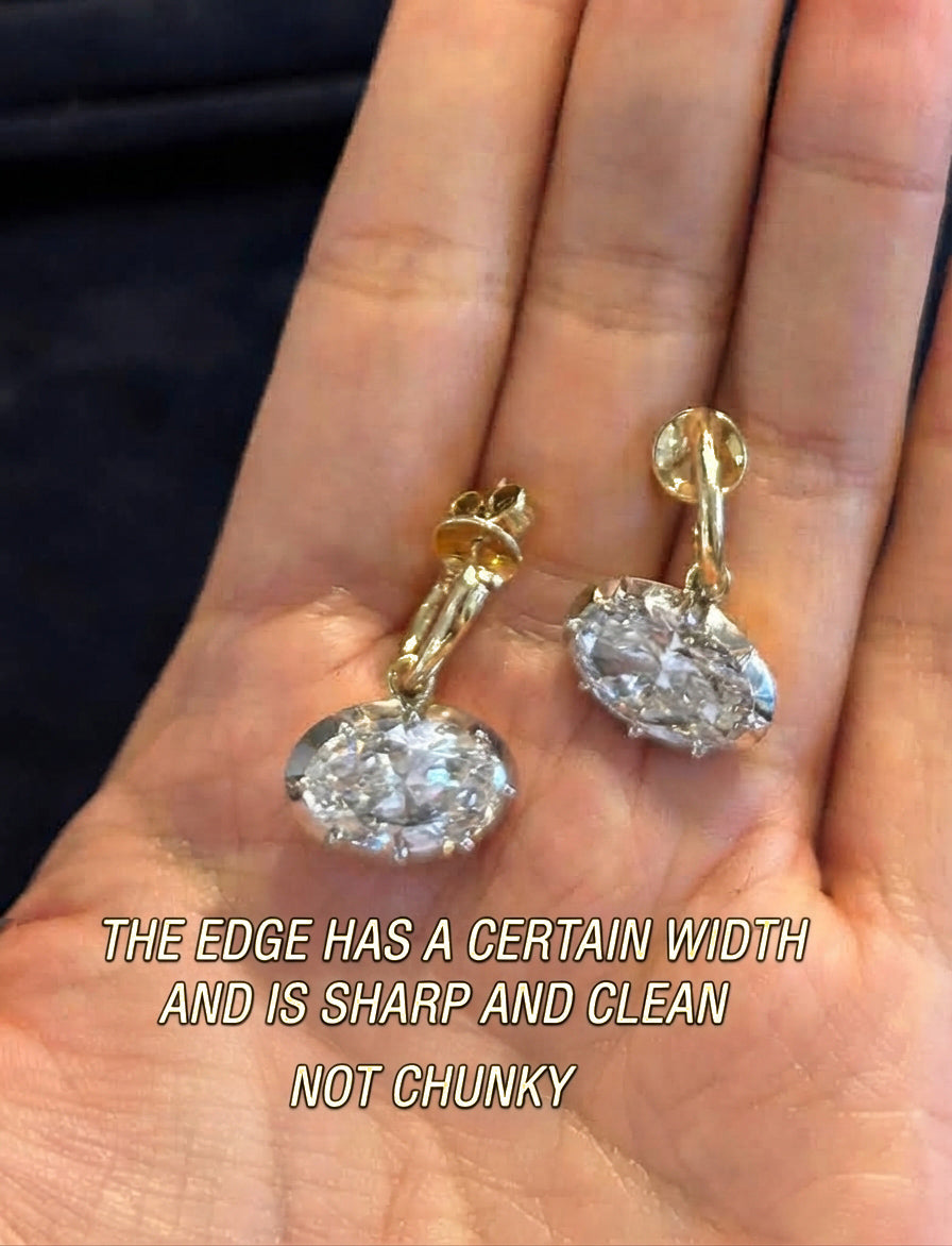 Hailey Bieber's iconic Jessica McCormack Oval Diamond Gypset Hoop Earrings