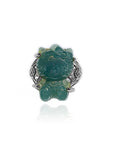 Hello kitty jade ring necklace hadncrafted ade jewelry 