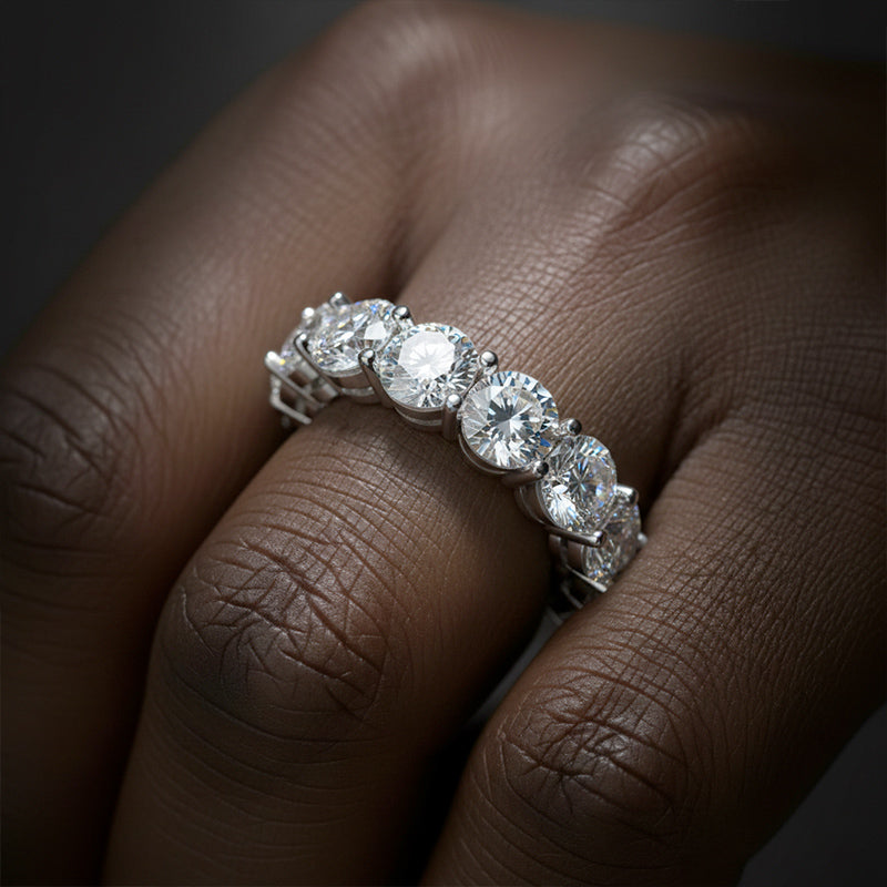 Harry Winston eternity diamond ring Kylie Jenner Moissanite HW Van Cleef Cartier kardashian  Tyler the creator ring jewelry