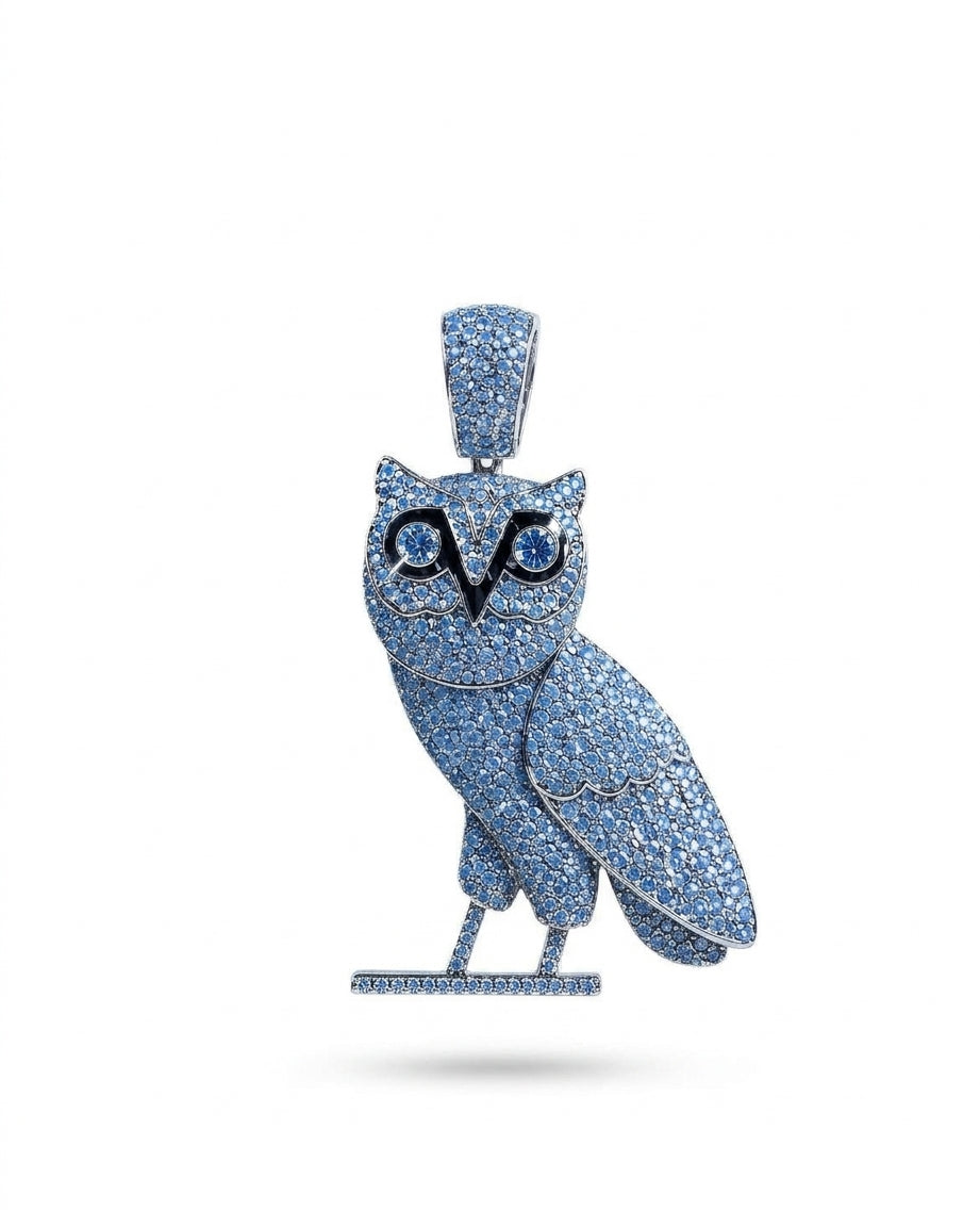 Drake iceman owl diamond pendants The 6God tapped the renowned celebrity jeweler to craft exclusive, iced-out OVO owl pendants for his inner circle.