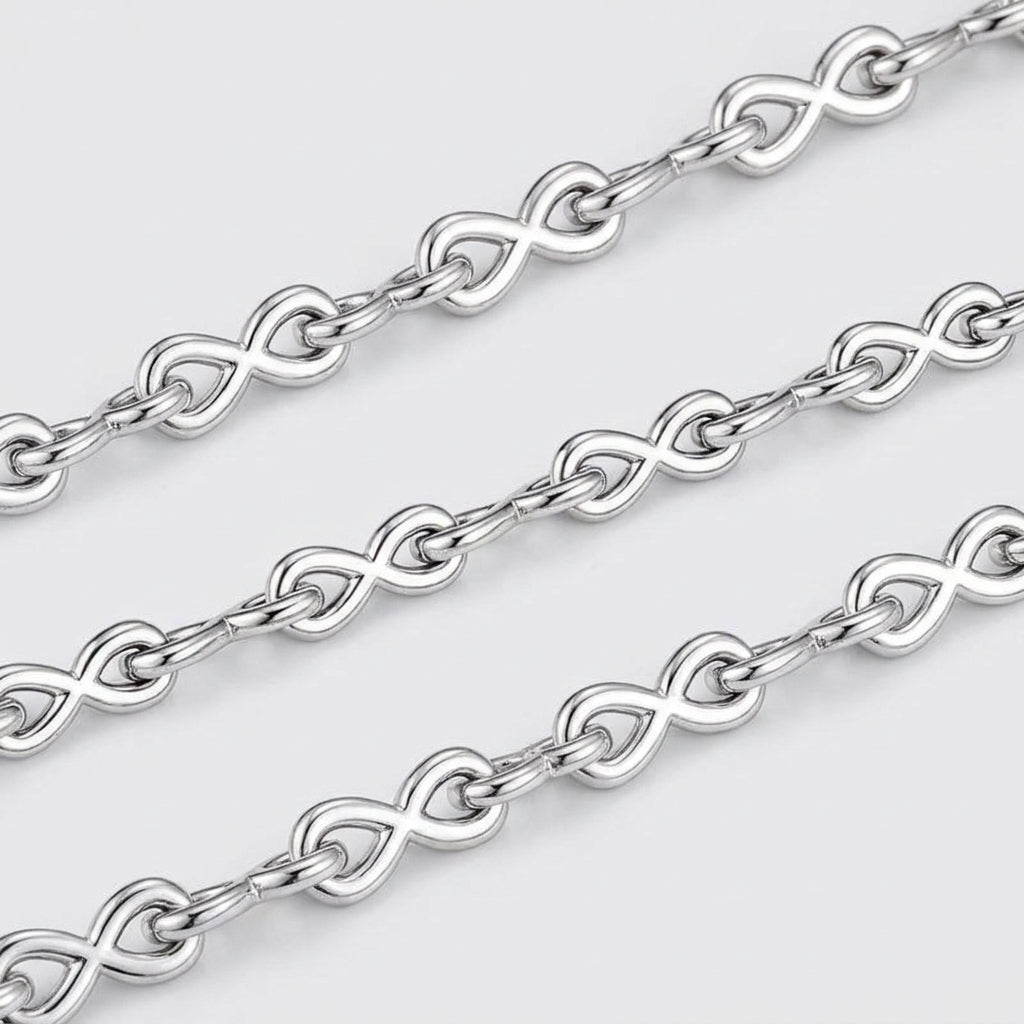 8mm Infinity loop Link Chain drake owl ken carson playboi carti yvl diamond necklace chain