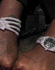 Buy Ken Carson’s Iced Out Raf Simons Skeleton Bracelet by Alex Moss