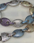 20mm fully iced mega gucci link necklace chain as seen on Pharrell and Nigo Travis Scott