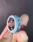 iced out eternity ring moving spinning rotating ring as seen on lil pump lil uzi vert and migos