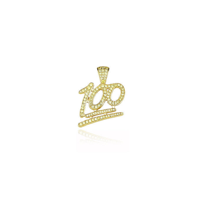 100 emoji diamond penant necklace chain ifandco rapper custom jewelers free shipping