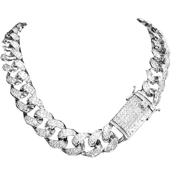 20MM Miami cuban link chain as seen on LIL UZI VERT special clasp gold vvs diamond