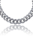 Hip Hop Jewelry 14K Gold 925 Silver Plated Iced out VVSMiami Baguette Cuban Chain Necklace for Men affordable shopgld 
