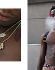 playboi carti butterfly pendant necklace chain vvs diamond ifandco uzi