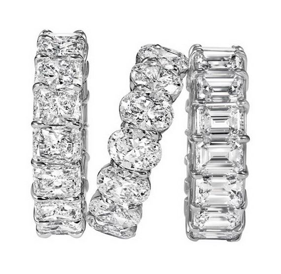 Harry Winston eternity ring diamond kylie jenner ring gemstone gold white
