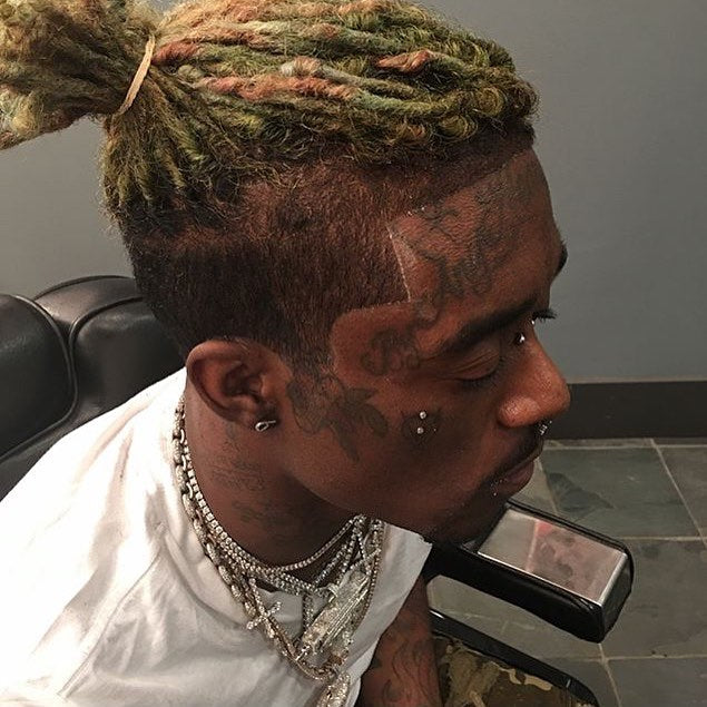 lil uzi vert upside down cross choker pendant necklace tennis link chain vvs diamond 