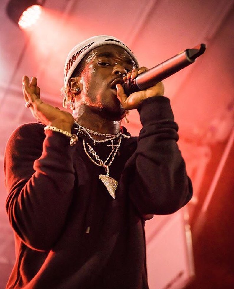 lil uzi vert upside down cross choker pendant necklace tennis link chain vvs diamond 