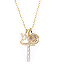 EYEFUNNY smiling face pendant necklace chain diamond vvs アイファニー POGGY KIM JONES VIRGIL JBALVIN