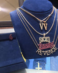lil uzi VLONE V diamond pendant necklace chain ifadnco playboi carti ian connor 