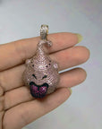 dragon ball majin buu vegeta goku ifandco diamond pendant neclace chain