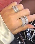 Kylie Jenner signature eternity band ring in oval kylie ring diamond