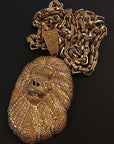 Nigo bape vintage ape head necklace pendant chain ifandco travis scott chris brown shopgld kingice