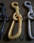Iced out carabiner pharrell keychain black