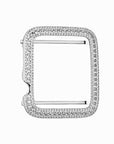 iwatch bezel iced out silver