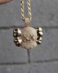 KAWS necklace pendant chain ifandco diamond