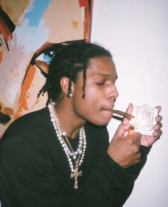 Pin by L O L A on A$AP MOB | Chain necklace, Cross necklace, Asap rocky