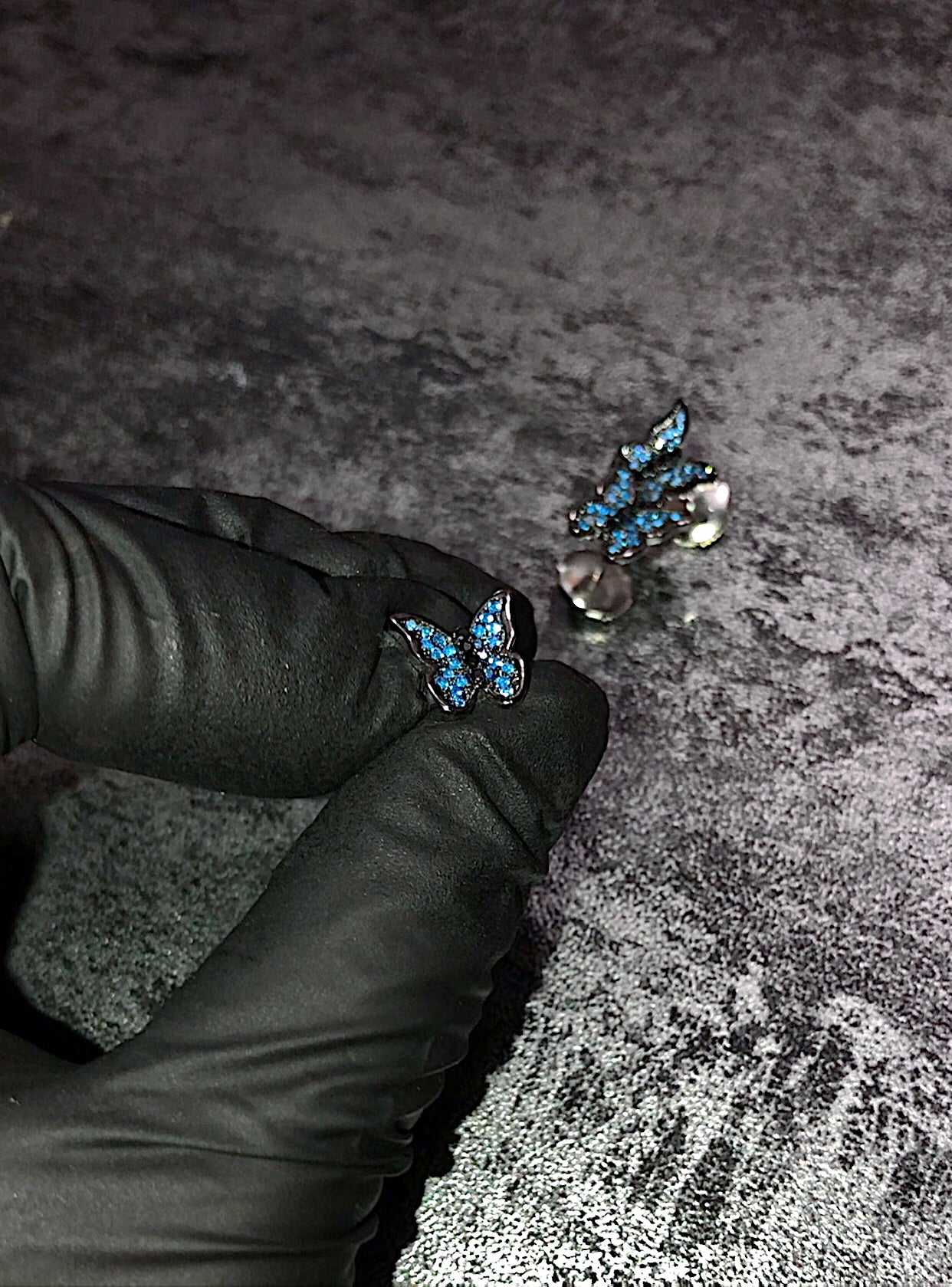 ian connor butterfly emoji earring vlone revenge ian connor luka sabbat ifandco new jewelry bling