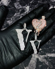 lil uzi VLONE V diamond pendant necklace chain ifadnco playboi carti ian connor 