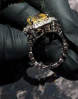 travis scott cactus jack ring free shipping worldwide diamond canary vvs win
