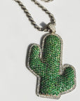 La flame Travis Scott Cactus necklace pendant with free matching chain 