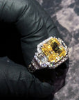 travis scott cactus jack ring free shipping worldwide diamond canary vvs win
