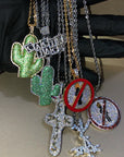 travis scott laflame no bystanders chain necklace pendant astroworld