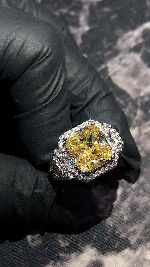 travis scott cactus jack ring free shipping worldwide diamond canary vvs win