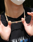 9mm miami cuban link butterfly choker diamond kylie jenner stormi travis scott