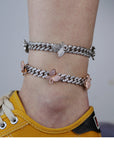 kylie jenner butterfly travis scott cuban links chain anklet bracelet diamond rich girls shopgld