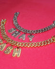miami cuban links baguette custom a-z letter shopgld ifandco hip hop jewelery bracelet