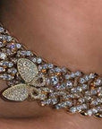 12mm miami cuban link butterfly choker diamond kylie jenner stormi playboi carti