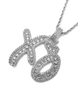 weeknd xo pendant necklace chain ifandco ben baller diamond vvs