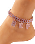 miami cuban links baguette custom a-z letter shopgld ifandco hip hop jewelery bracelet