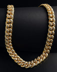 fully iced bandana cuban links diamond necklace chain blueface rapper custom jewelers Avianne