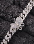 12mm miami cuban link butterfly choker diamond kylie jenner stormi playboi carti