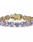 10mm tennis link chain bracelet diamond vvs yellow gold white gold ifandco shopgld