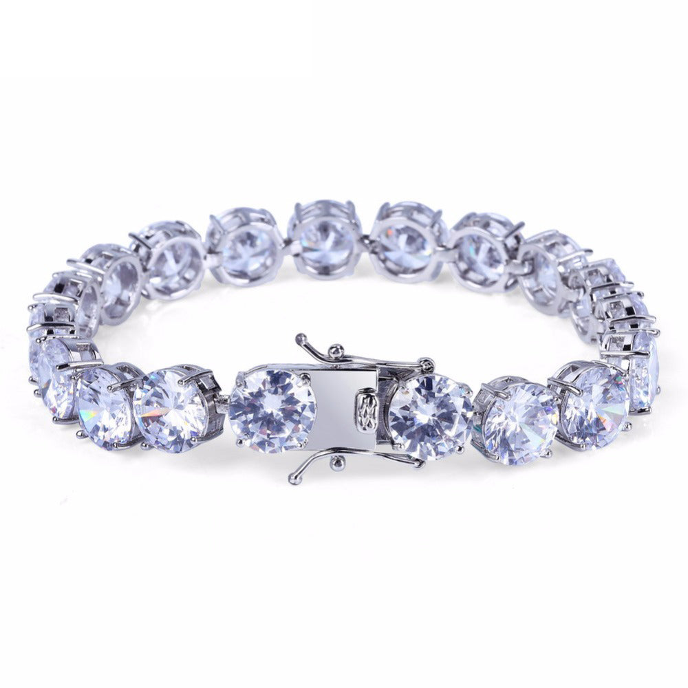 10mm tennis link chain bracelet diamond vvs yellow gold white gold ifandco shopgld