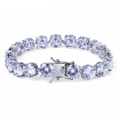 10mm tennis link chain bracelet diamond vvs yellow gold white gold ifandco shopgld